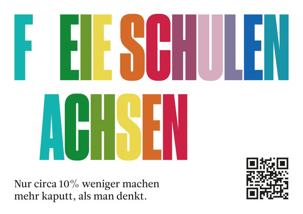 Kampagne Freie Schulen Sachsen QR